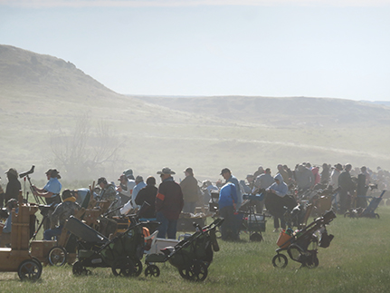 Shooting through the dust during the Saturday afternoon windstorm.